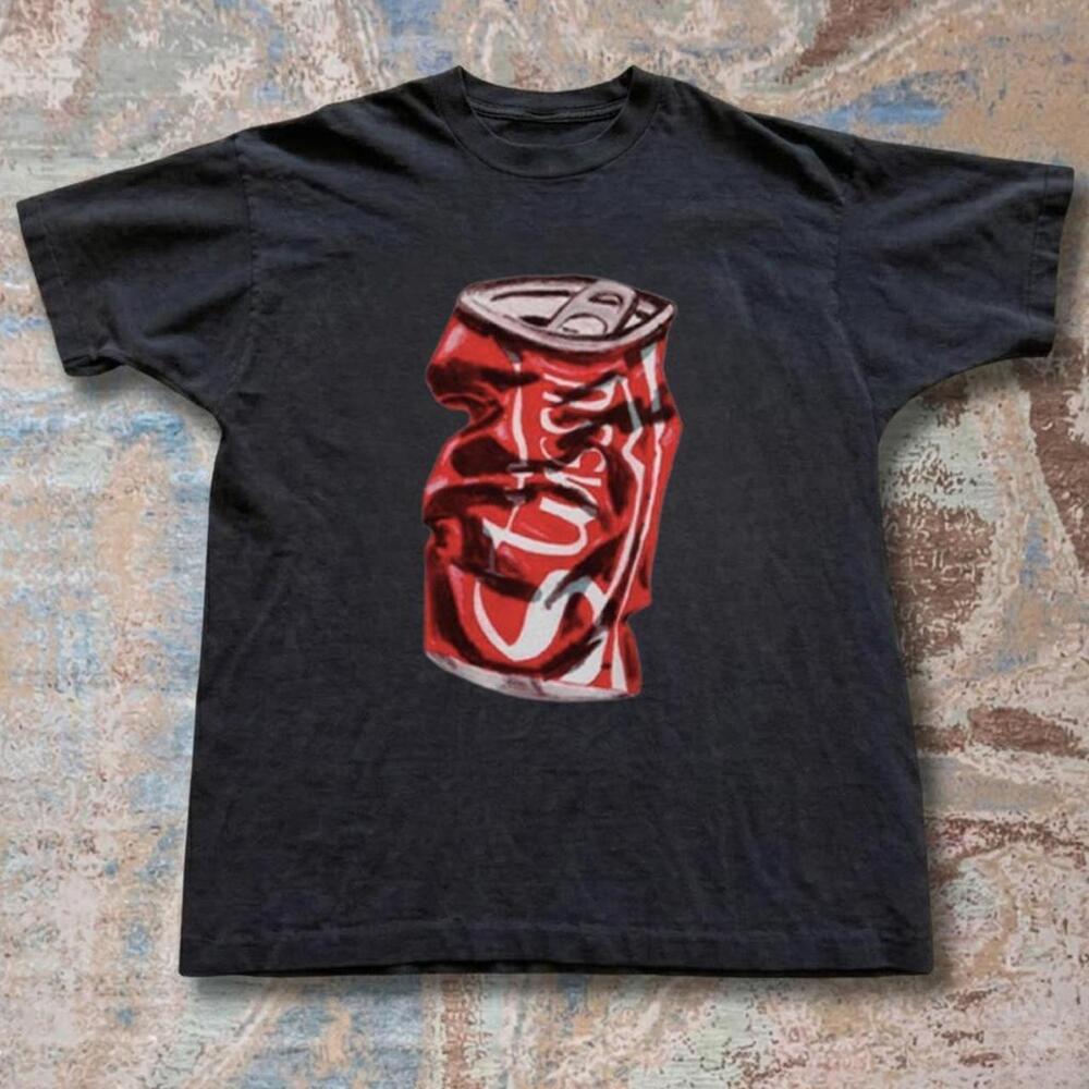 Black Coca-Cola X Stussy Graphic Tee With Red Accents